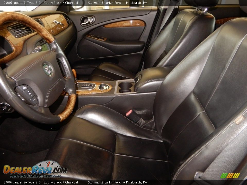 2006 Jaguar S-Type 3.0 Ebony Black / Charcoal Photo #15