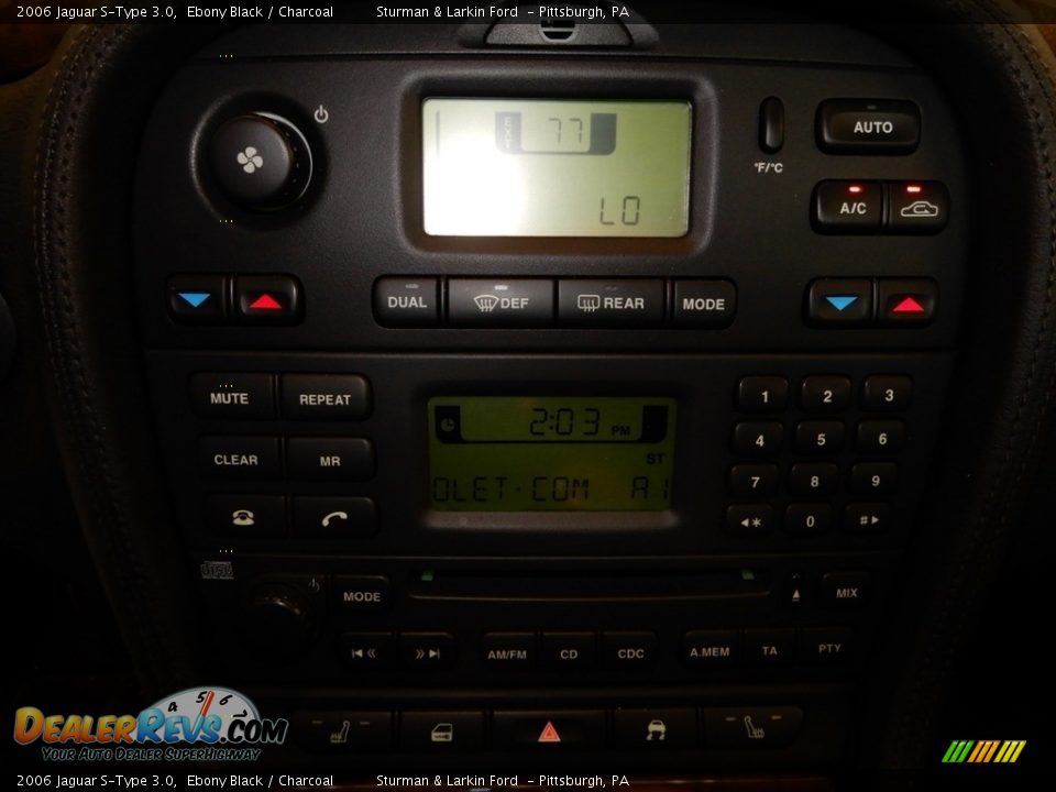 2006 Jaguar S-Type 3.0 Ebony Black / Charcoal Photo #24