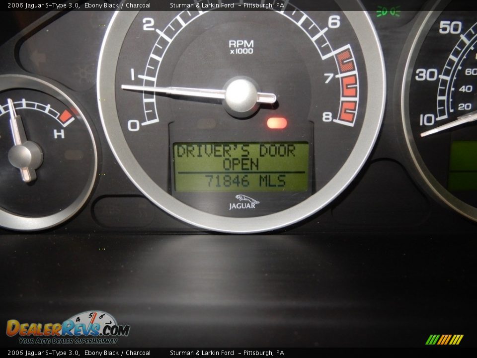 2006 Jaguar S-Type 3.0 Ebony Black / Charcoal Photo #25
