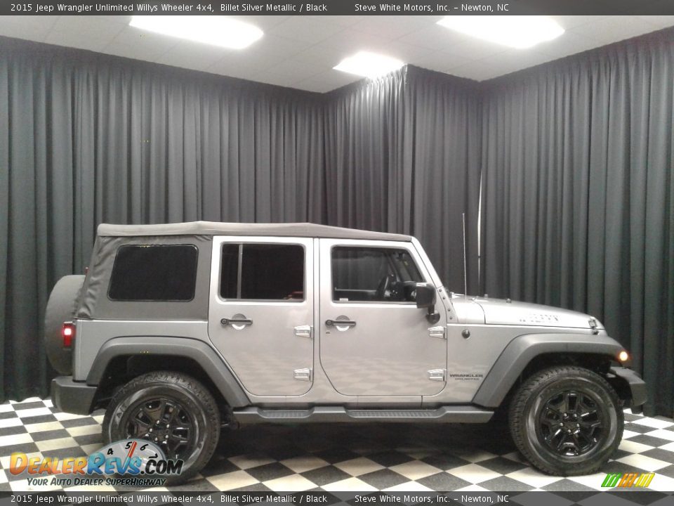 2015 Jeep Wrangler Unlimited Willys Wheeler 4x4 Billet Silver Metallic / Black Photo #5
