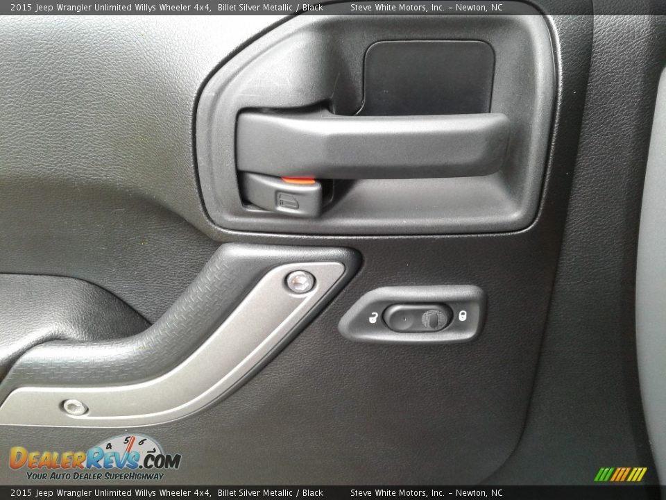 2015 Jeep Wrangler Unlimited Willys Wheeler 4x4 Billet Silver Metallic / Black Photo #9