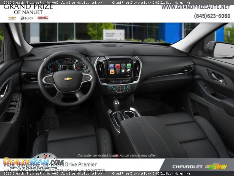2019 Chevrolet Traverse Premier AWD Satin Steel Metallic / Jet Black Photo #5