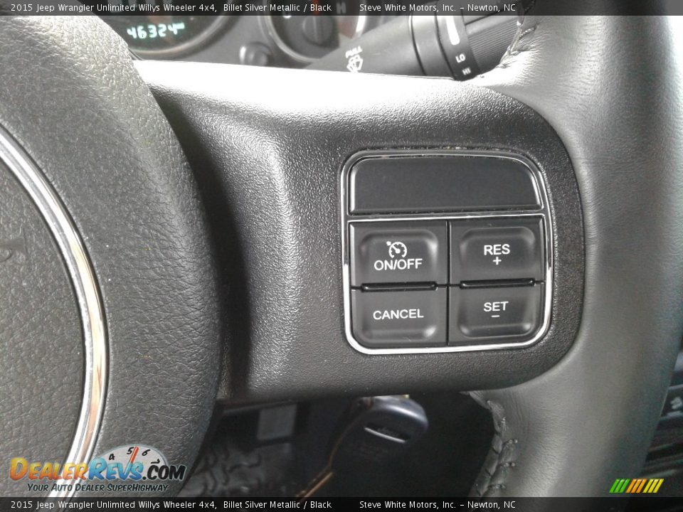 2015 Jeep Wrangler Unlimited Willys Wheeler 4x4 Billet Silver Metallic / Black Photo #17