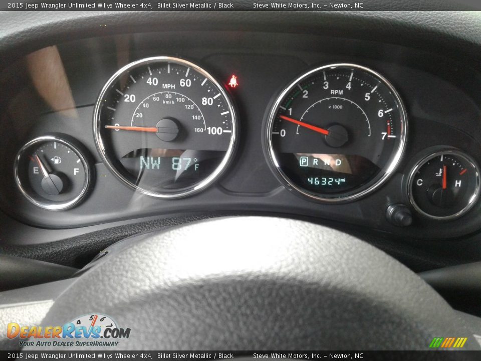 2015 Jeep Wrangler Unlimited Willys Wheeler 4x4 Billet Silver Metallic / Black Photo #18