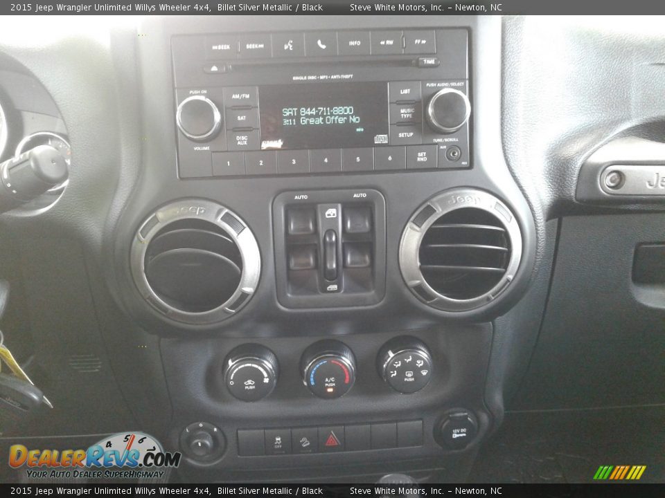 2015 Jeep Wrangler Unlimited Willys Wheeler 4x4 Billet Silver Metallic / Black Photo #19