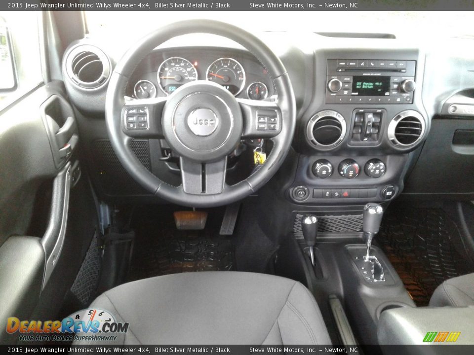 2015 Jeep Wrangler Unlimited Willys Wheeler 4x4 Billet Silver Metallic / Black Photo #23