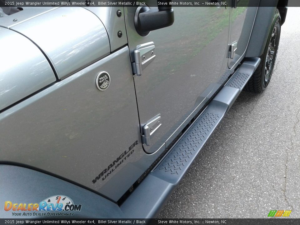 2015 Jeep Wrangler Unlimited Willys Wheeler 4x4 Billet Silver Metallic / Black Photo #24