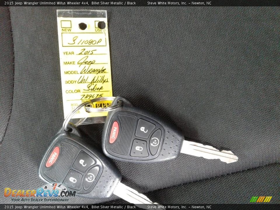 2015 Jeep Wrangler Unlimited Willys Wheeler 4x4 Billet Silver Metallic / Black Photo #25