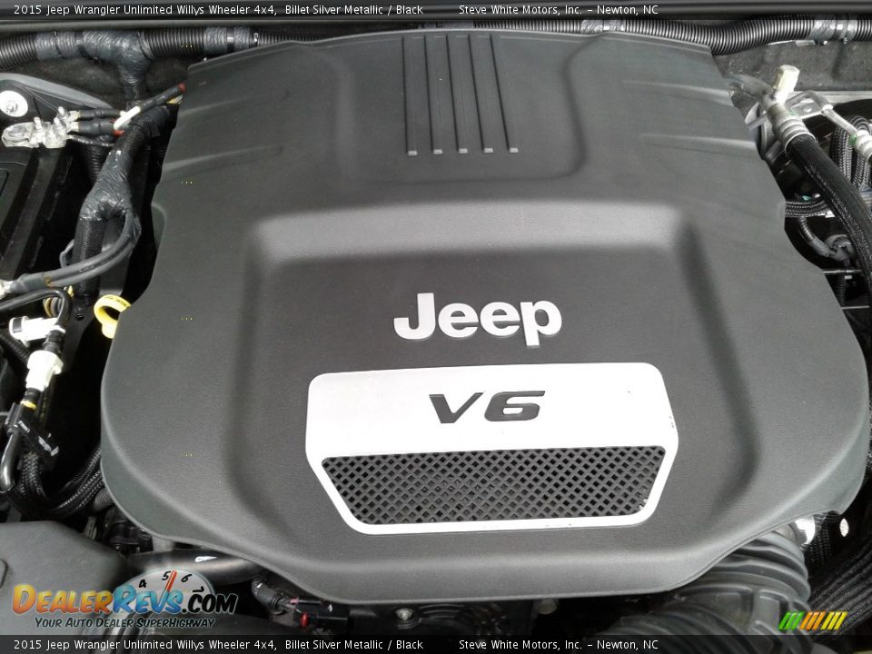 2015 Jeep Wrangler Unlimited Willys Wheeler 4x4 Billet Silver Metallic / Black Photo #26