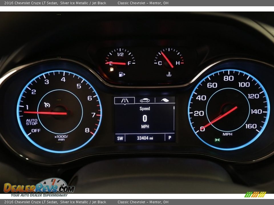 2016 Chevrolet Cruze LT Sedan Silver Ice Metallic / Jet Black Photo #8