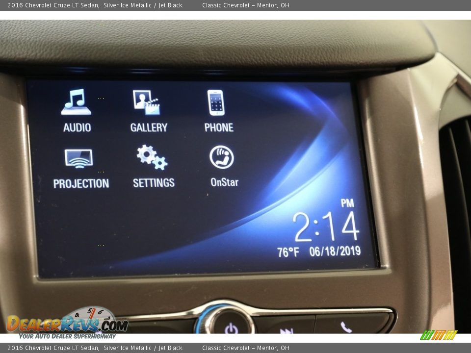 2016 Chevrolet Cruze LT Sedan Silver Ice Metallic / Jet Black Photo #10