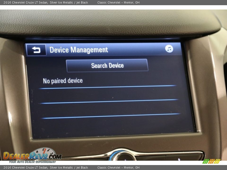 2016 Chevrolet Cruze LT Sedan Silver Ice Metallic / Jet Black Photo #12