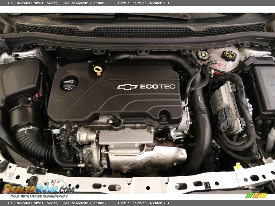 2016 Chevrolet Cruze LT Sedan Silver Ice Metallic / Jet Black Photo #19