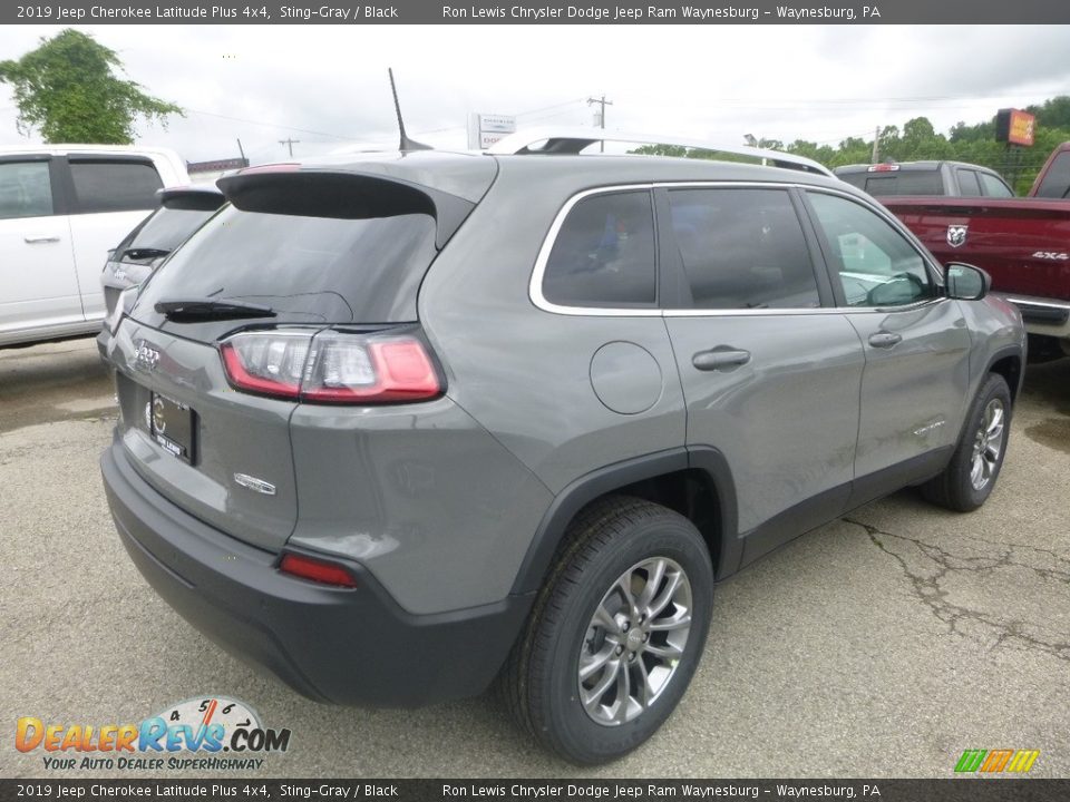2019 Jeep Cherokee Latitude Plus 4x4 Sting-Gray / Black Photo #5
