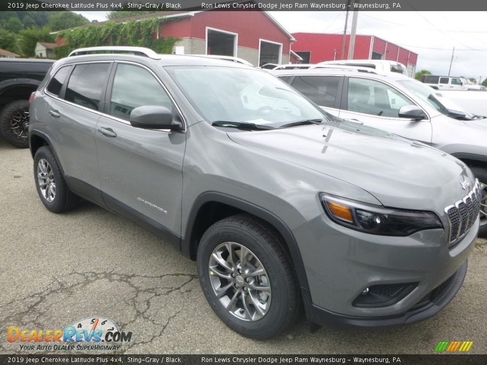 2019 Jeep Cherokee Latitude Plus 4x4 Sting-Gray / Black Photo #7