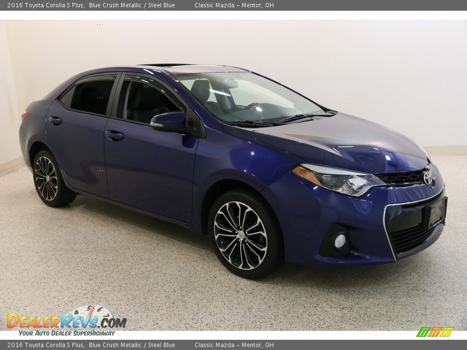 2016 Toyota Corolla S Plus Blue Crush Metallic / Steel Blue Photo #1