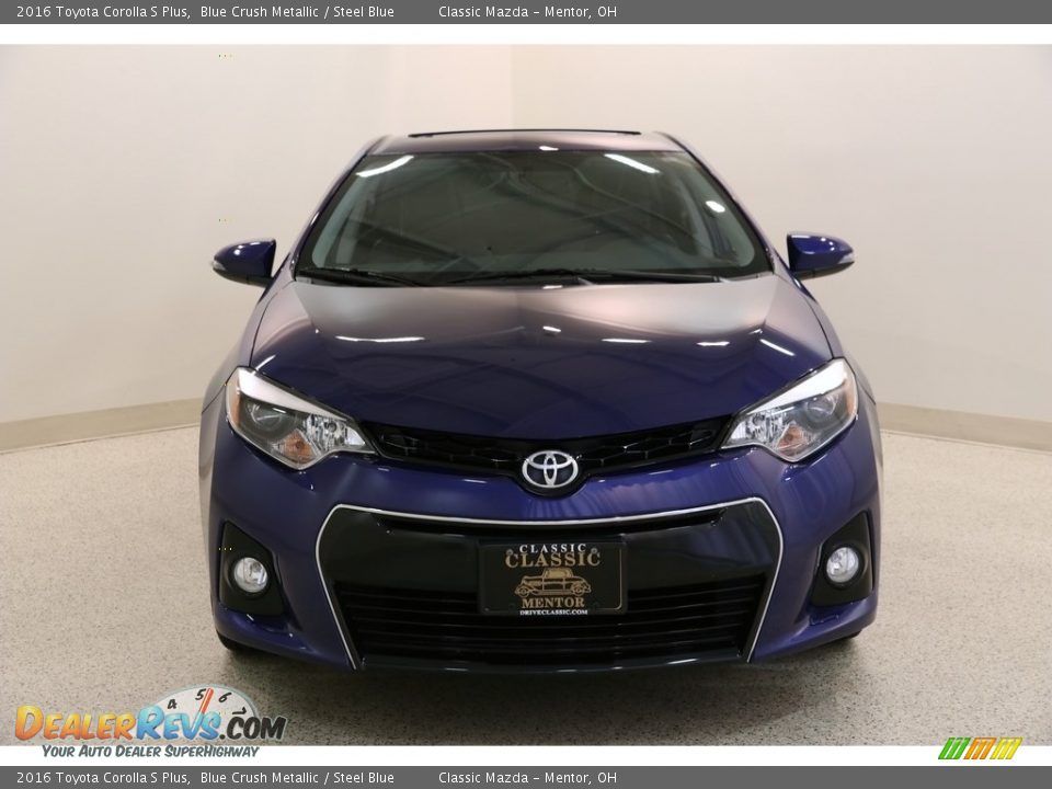 2016 Toyota Corolla S Plus Blue Crush Metallic / Steel Blue Photo #2