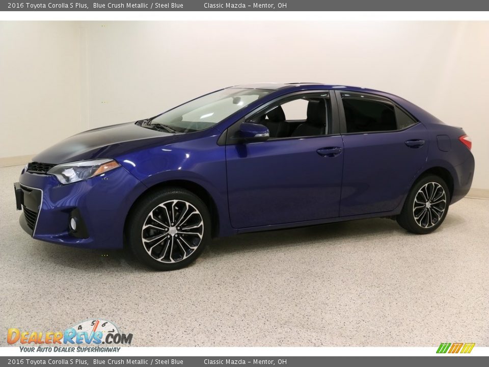 2016 Toyota Corolla S Plus Blue Crush Metallic / Steel Blue Photo #3