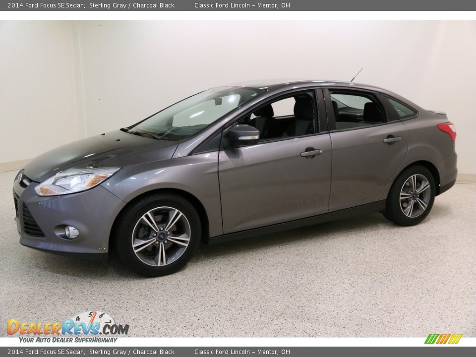 2014 Ford Focus SE Sedan Sterling Gray / Charcoal Black Photo #3