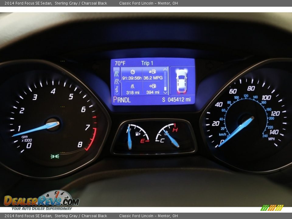 2014 Ford Focus SE Sedan Sterling Gray / Charcoal Black Photo #8