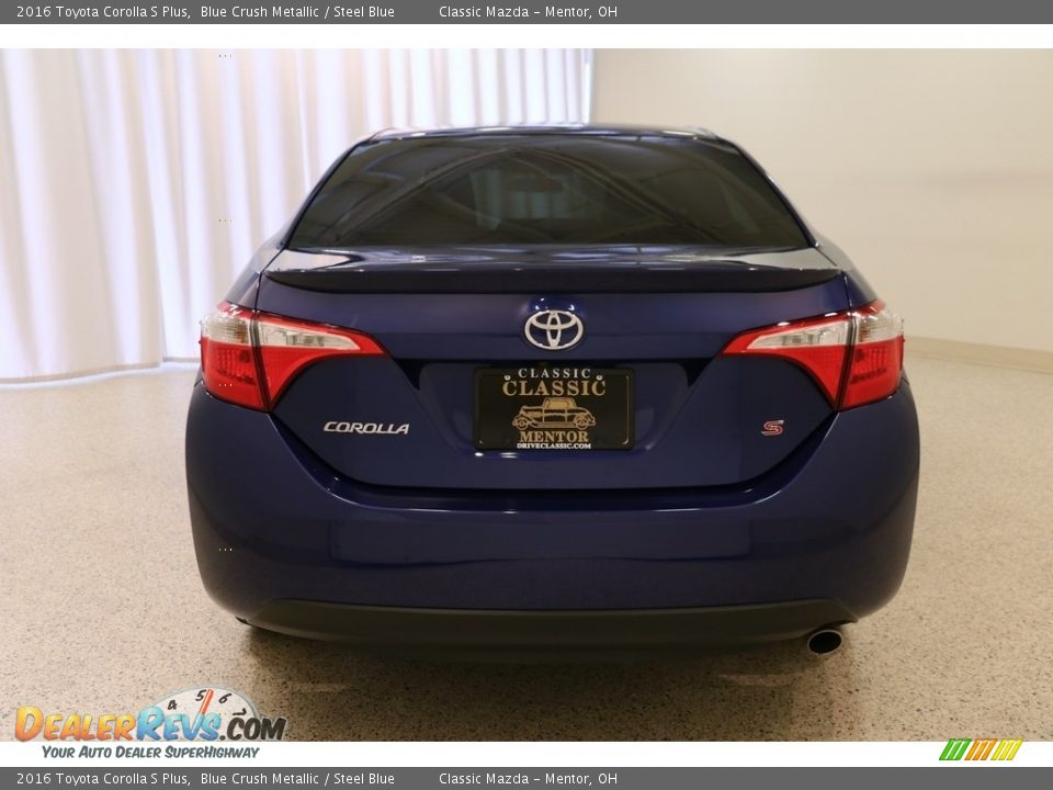 2016 Toyota Corolla S Plus Blue Crush Metallic / Steel Blue Photo #16