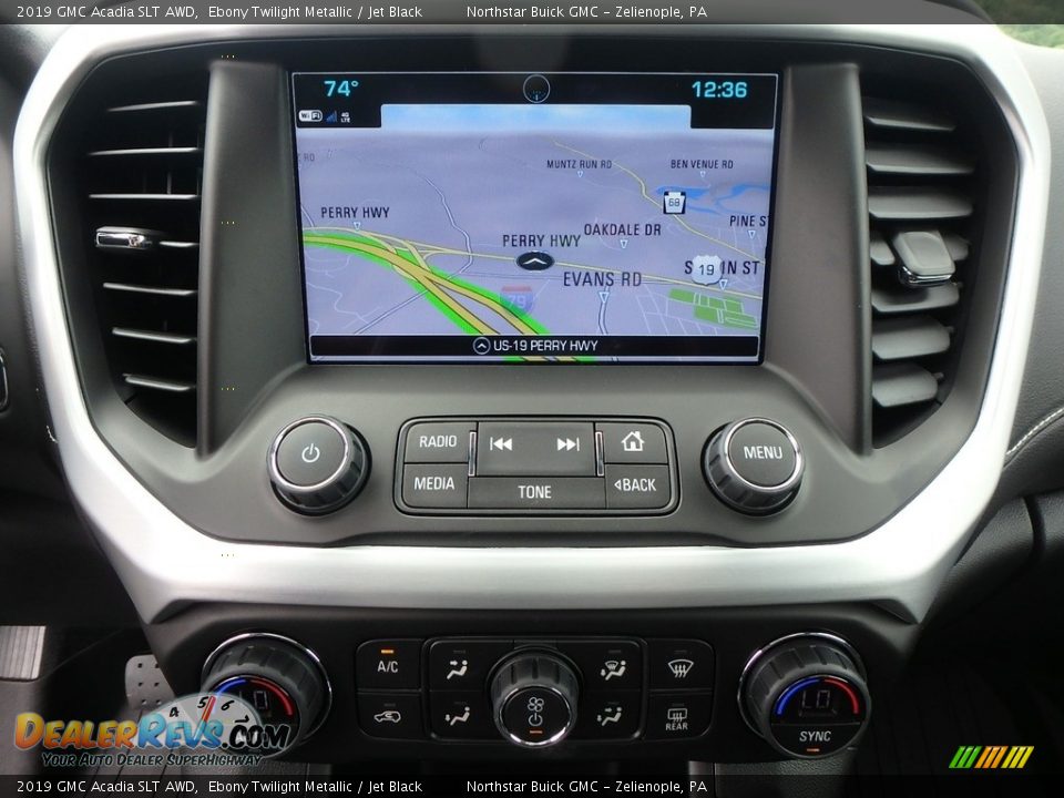 2019 GMC Acadia SLT AWD Ebony Twilight Metallic / Jet Black Photo #19