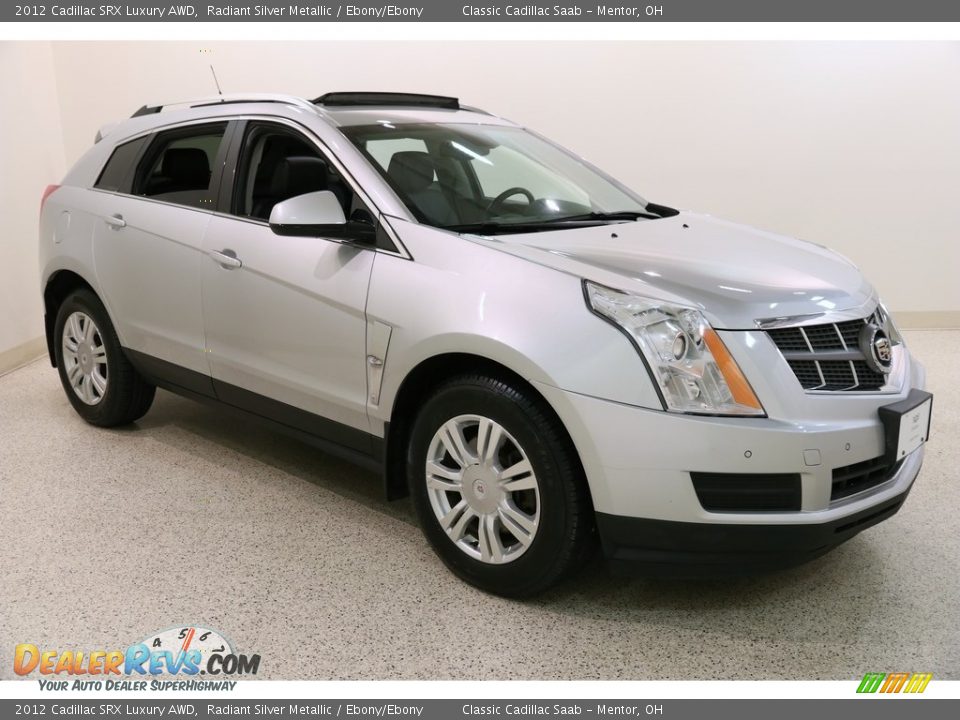 2012 Cadillac SRX Luxury AWD Radiant Silver Metallic / Ebony/Ebony Photo #1