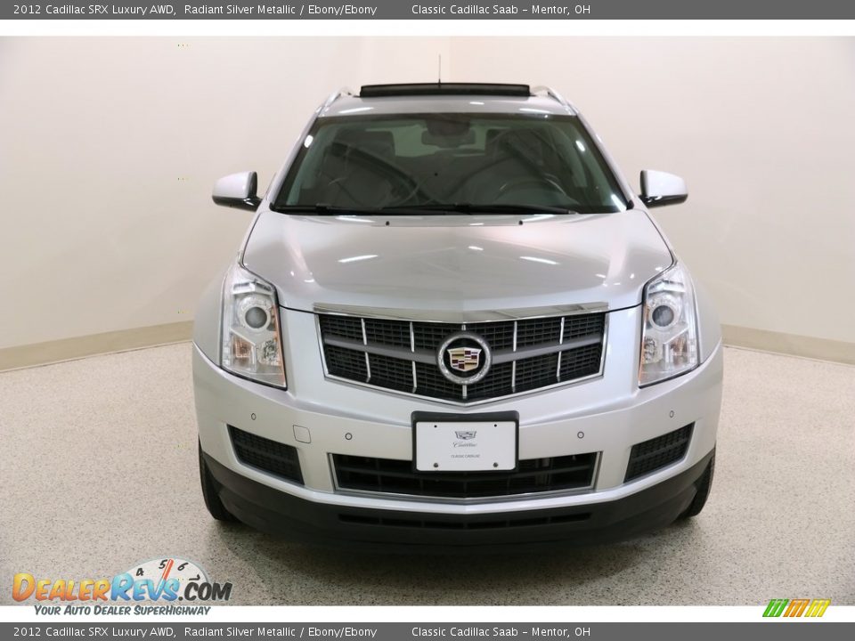 2012 Cadillac SRX Luxury AWD Radiant Silver Metallic / Ebony/Ebony Photo #2