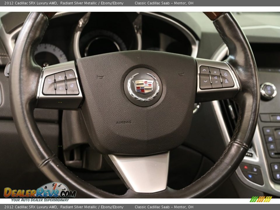 2012 Cadillac SRX Luxury AWD Radiant Silver Metallic / Ebony/Ebony Photo #7