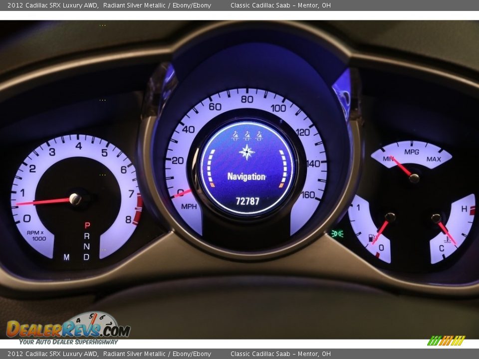 2012 Cadillac SRX Luxury AWD Radiant Silver Metallic / Ebony/Ebony Photo #8