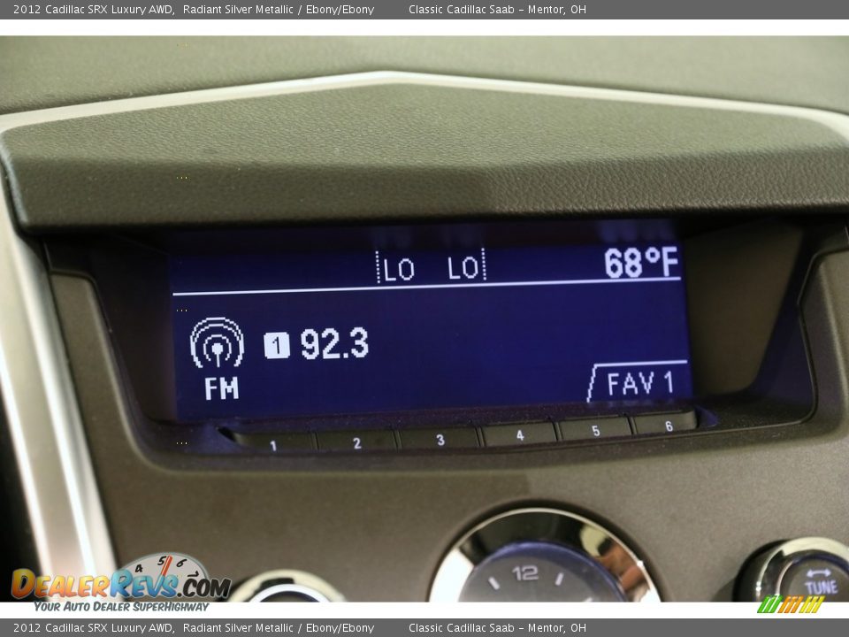 2012 Cadillac SRX Luxury AWD Radiant Silver Metallic / Ebony/Ebony Photo #11