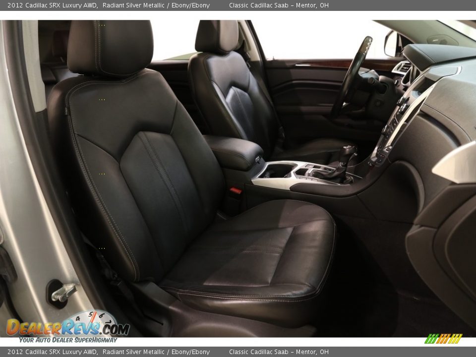 2012 Cadillac SRX Luxury AWD Radiant Silver Metallic / Ebony/Ebony Photo #14