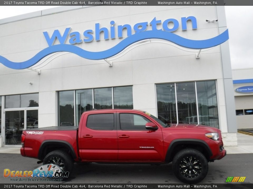 2017 Toyota Tacoma TRD Off Road Double Cab 4x4 Barcelona Red Metallic / TRD Graphite Photo #2