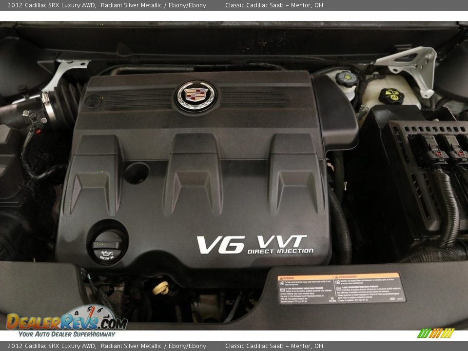 2012 Cadillac SRX Luxury AWD Radiant Silver Metallic / Ebony/Ebony Photo #18