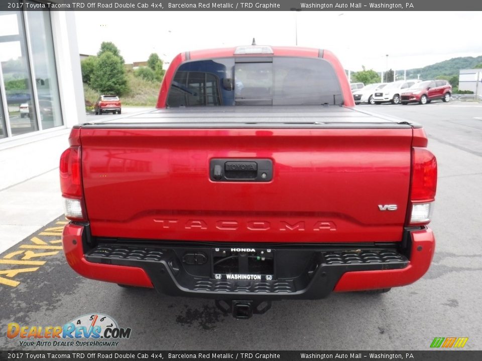 2017 Toyota Tacoma TRD Off Road Double Cab 4x4 Barcelona Red Metallic / TRD Graphite Photo #9