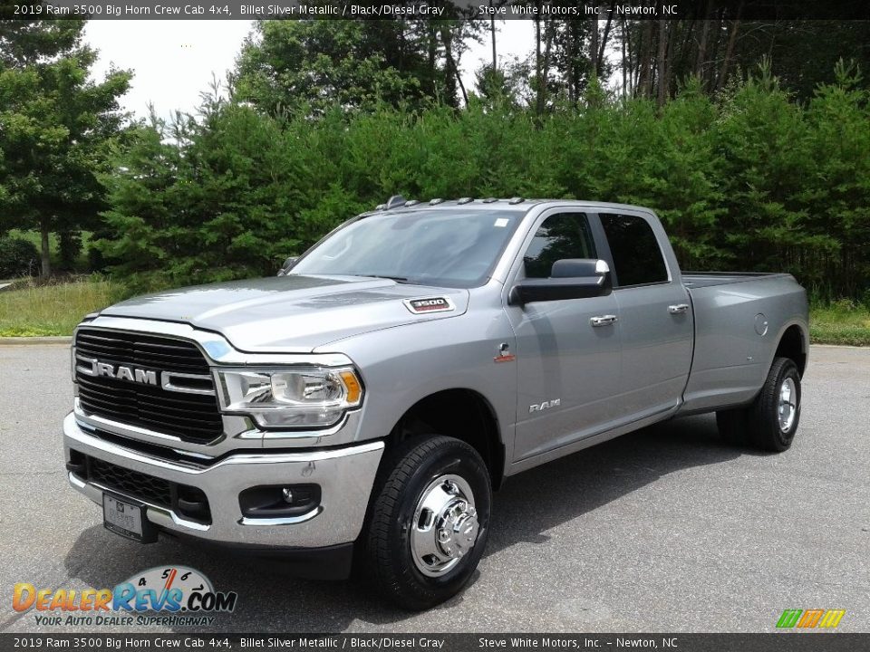 2019 Ram 3500 Big Horn Crew Cab 4x4 Billet Silver Metallic / Black/Diesel Gray Photo #2