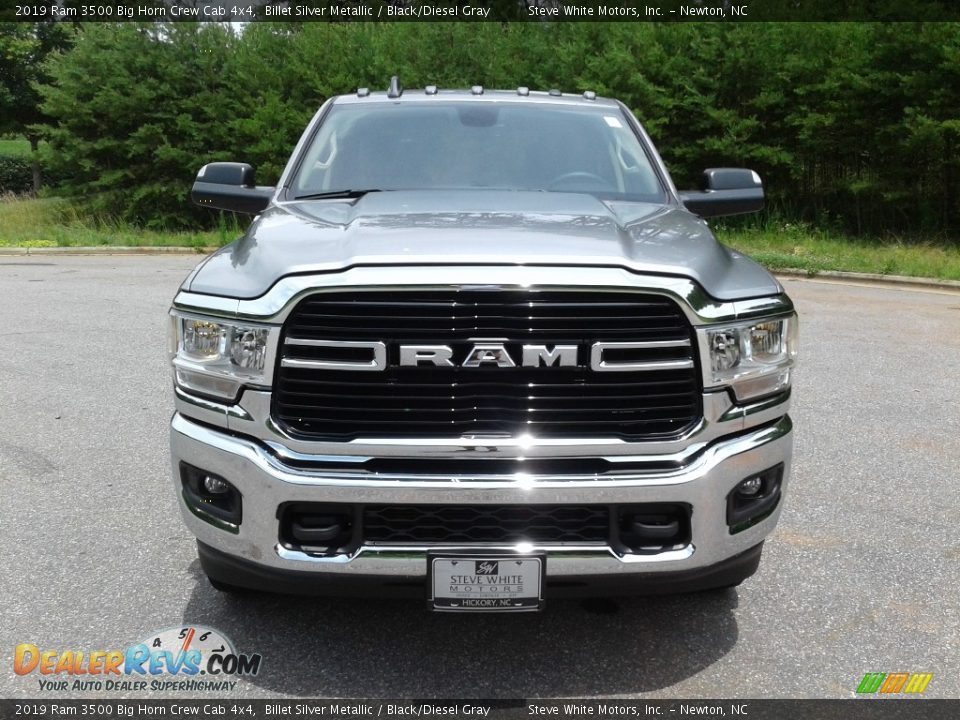 2019 Ram 3500 Big Horn Crew Cab 4x4 Billet Silver Metallic / Black/Diesel Gray Photo #3