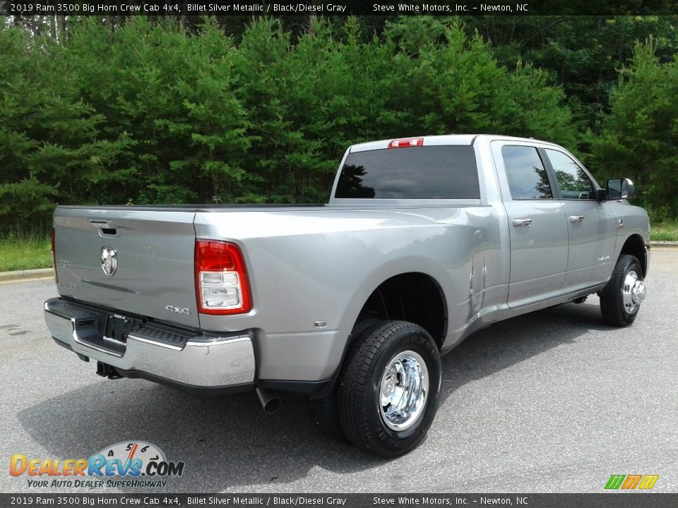 2019 Ram 3500 Big Horn Crew Cab 4x4 Billet Silver Metallic / Black/Diesel Gray Photo #6