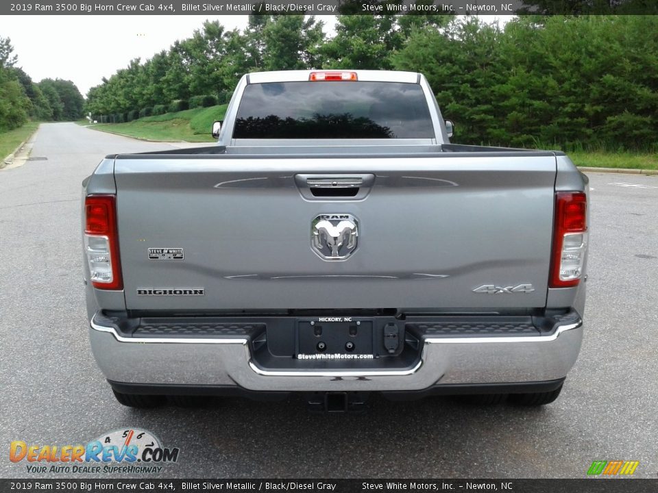 2019 Ram 3500 Big Horn Crew Cab 4x4 Billet Silver Metallic / Black/Diesel Gray Photo #7