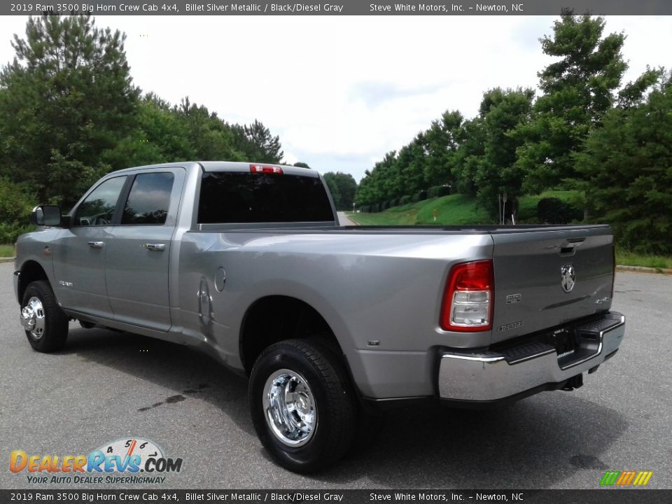 2019 Ram 3500 Big Horn Crew Cab 4x4 Billet Silver Metallic / Black/Diesel Gray Photo #8