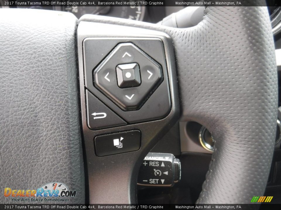 2017 Toyota Tacoma TRD Off Road Double Cab 4x4 Barcelona Red Metallic / TRD Graphite Photo #23