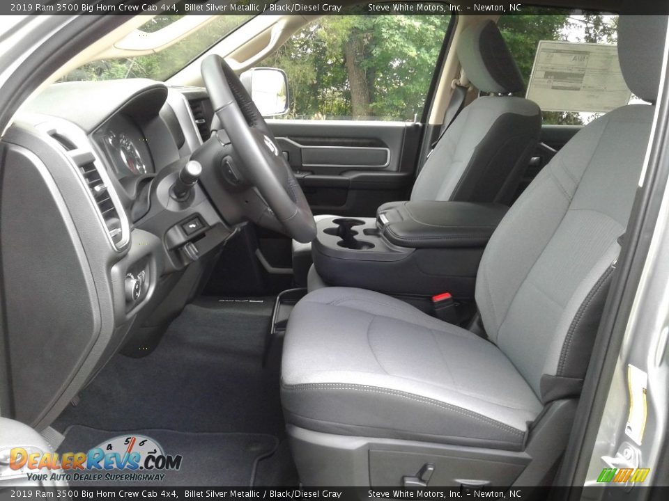 2019 Ram 3500 Big Horn Crew Cab 4x4 Billet Silver Metallic / Black/Diesel Gray Photo #10