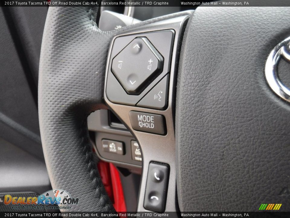 2017 Toyota Tacoma TRD Off Road Double Cab 4x4 Barcelona Red Metallic / TRD Graphite Photo #24