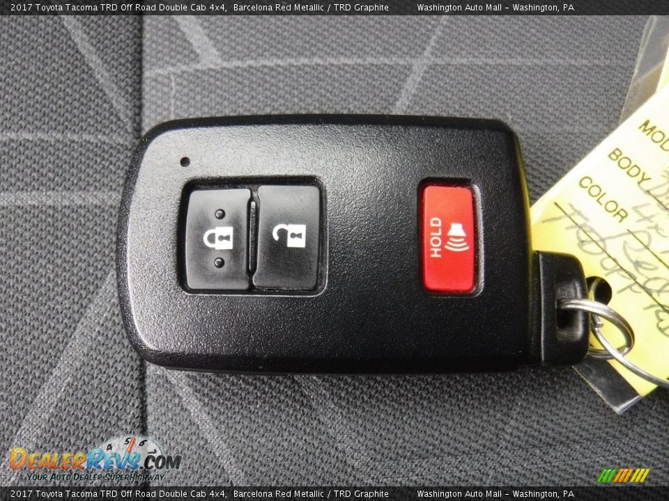 2017 Toyota Tacoma TRD Off Road Double Cab 4x4 Barcelona Red Metallic / TRD Graphite Photo #28