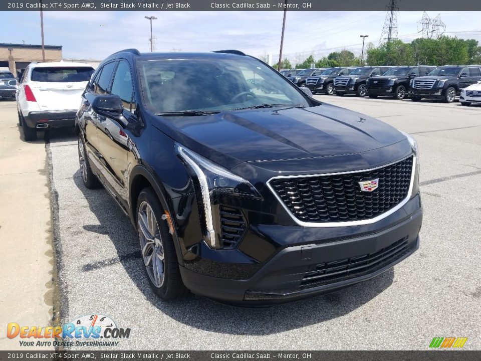 2019 Cadillac XT4 Sport AWD Stellar Black Metallic / Jet Black Photo #1