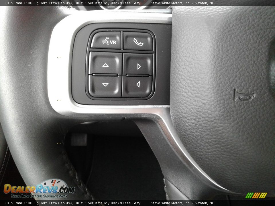 2019 Ram 3500 Big Horn Crew Cab 4x4 Billet Silver Metallic / Black/Diesel Gray Photo #18