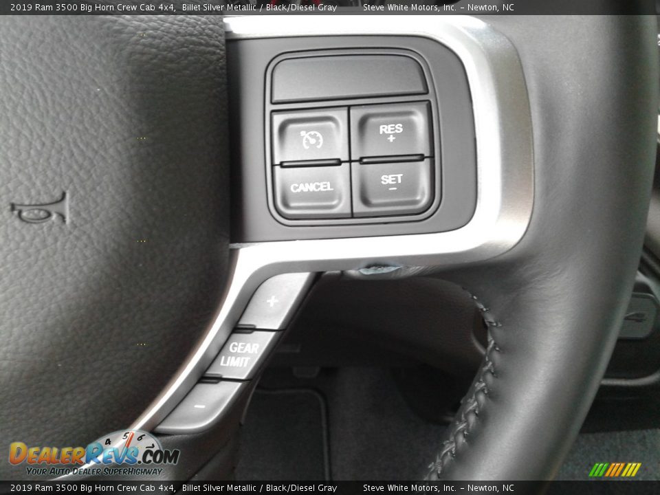 2019 Ram 3500 Big Horn Crew Cab 4x4 Billet Silver Metallic / Black/Diesel Gray Photo #19