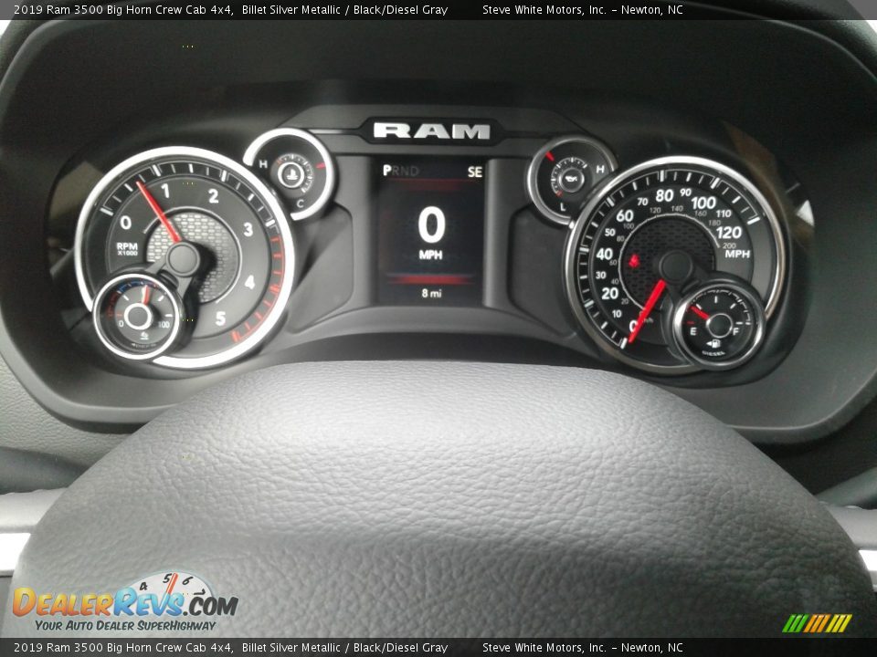 2019 Ram 3500 Big Horn Crew Cab 4x4 Billet Silver Metallic / Black/Diesel Gray Photo #20