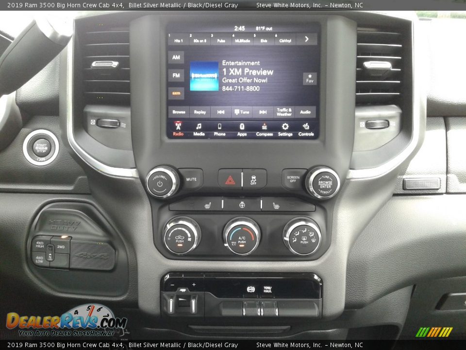 2019 Ram 3500 Big Horn Crew Cab 4x4 Billet Silver Metallic / Black/Diesel Gray Photo #21
