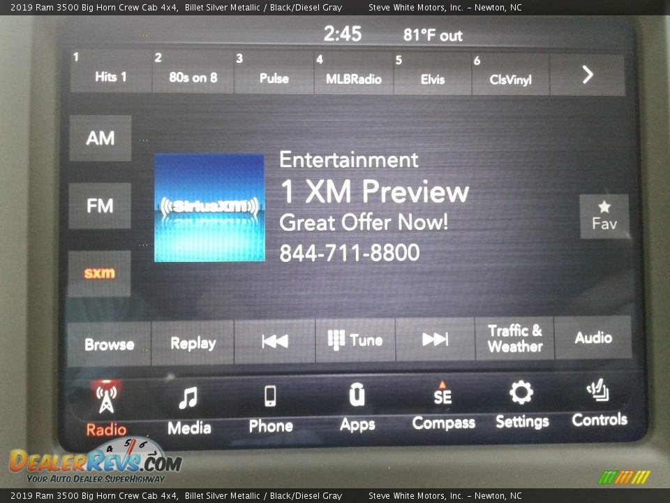 2019 Ram 3500 Big Horn Crew Cab 4x4 Billet Silver Metallic / Black/Diesel Gray Photo #22